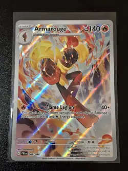 Pokemon Pitch Black Armarouge 086/084 Illustration Rare Holo Card NM - Image 1
