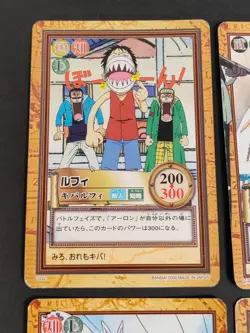 Luffy C222 C224 C490 One Piece Carddass Hyper Battle card Japanese Bandai eb298 - Image 5