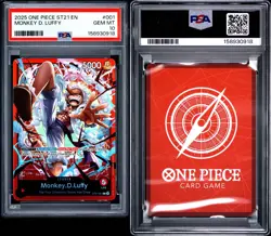 2025 One Piece Starter Deck St21 Gear 5 Monkey Luffy #001 ST21-001 Leader PSA 10 - Image 1