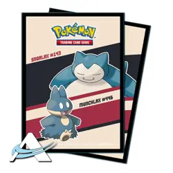 65 Bustine Protettive Pokemon Ultra PRO Standard Size Sleeves • Snorlax Munchlax - Image 1