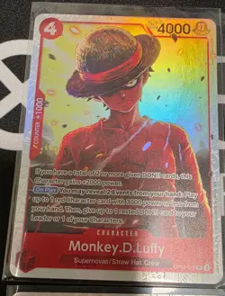 🔥 4x Monkey D. Luffy OP12-015 SR ONE PIECE TCG English Playset NM/M 🔥 - Image 2
