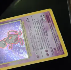 Pokemon TCG - MEWTWO #10 - HOLO - RARE - UNLIMITED - BASE SET (1999) - WOTC - HP - Image 2