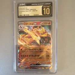 CGC Pristine 10 Charizard ex 006 Expansion Pack Holo Rare Japanese Pokemon TCG - Image 1