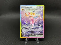 2025 Pokemon Scarlet and Violet Prismatic Evolutions #155 Espeon ex SIR - Image 1