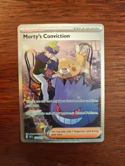 Pokemon TCG Morty's Conviction 211/162 SV05: Temporal Forces Holo + GIFT 🔥🔥 - Image 1