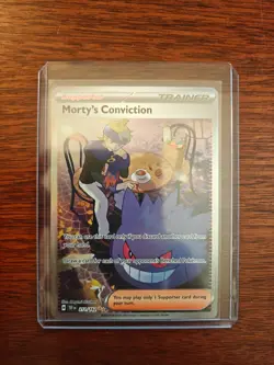 Pokemon TCG Morty's Conviction 211/162 SV05: Temporal Forces Holo + GIFT 🔥🔥 - Image 3