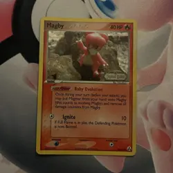 Pokemon TCG Magby 40 HP Common Reverse Holo 58/92 EX Legend Maker ENG 2006 - Image 1