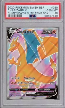 Pokemon Sword & Shield Champions Path Elite Trainer Box SWSH050 Charizard PSA 10 - Image 1