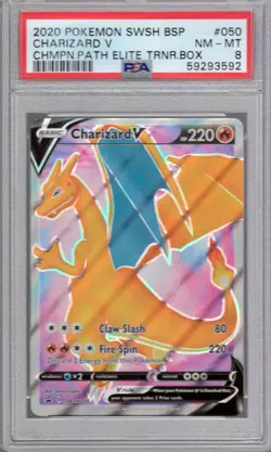 Pokemon Sword & Shield Champions Path Elite Trainer Box SWSH050 Charizard PSA 8 - Image 1