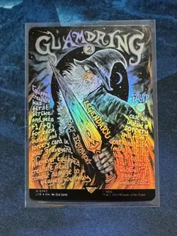 Glamdring Borderless Poster NM Foil MTG Lord of the Rings - Image 1