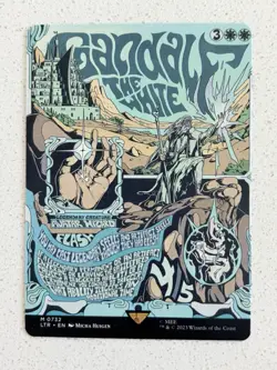Gandalf the white (borderless poster) - English - MTG LTR Lord of the Rings - NM - Image 1