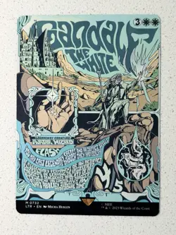 Gandalf the white (borderless poster) - English - MTG LTR Lord of the Rings - NM - Image 2