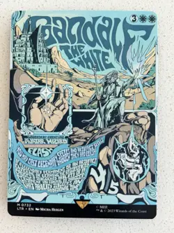 Gandalf the white (borderless poster) - English - MTG LTR Lord of the Rings - NM - Image 4