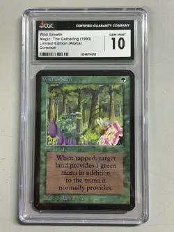 Magic: The Gathering Limited Edition Alpha Wild Growth - CGC 10 Gem Mint - Image 1