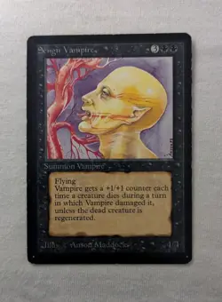 MTG cards - Shivan Dragon, Channel, Sengir Vampire (beta) plus hurricane (alpha) - Image 4