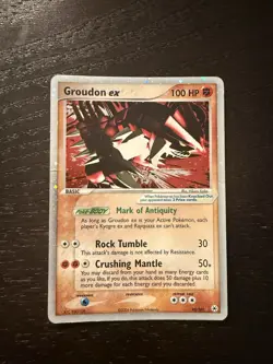 2004 Groudon EX 93/101 Holo Rare - Hidden Legends - Pokemon TCG - Image 1