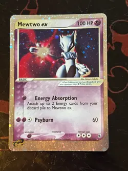 Pokemon TCG - Mewtwo ex #101/109 Holo Ultra Rare e-Reader Card 2003 - Near Mint - Image 1