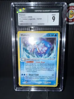 2004 Pokemon EX Hidden Legends Walrein 15/101 Holo Rare CGC 9 MINT Graded ❄💎🐗 - Image 1