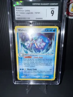 2004 Pokemon EX Hidden Legends Walrein 15/101 Holo Rare CGC 9 MINT Graded ❄💎🐗 - Image 5