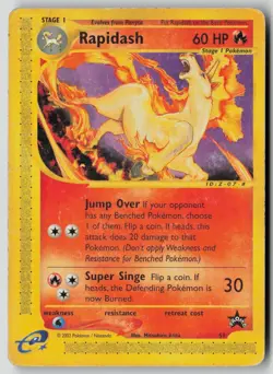 Rapidash 51 Promo Wizards Black Star Promos Pokemon HP - Image 1