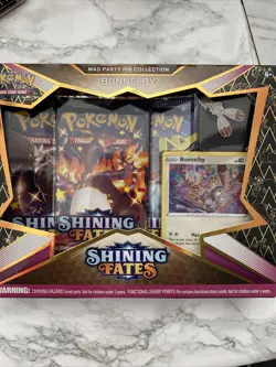 Pokemon TCG SHINING FATES MAD PARTY PIN COLLECTION 1 Box (SEALED) 820650808685 - Image 1