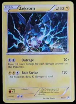 Pokemon Zekrom Black & White BW24 Holo Promo LP - Image 1