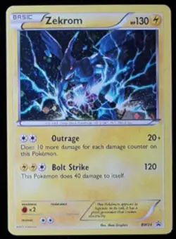 Pokemon Zekrom Black & White BW24 Holo Promo LP - Image 3
