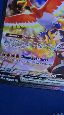 Pokemon TCG Ethan's Ho-Oh EX Sir Destined Rivals Card 230/182 Mint - Image 2