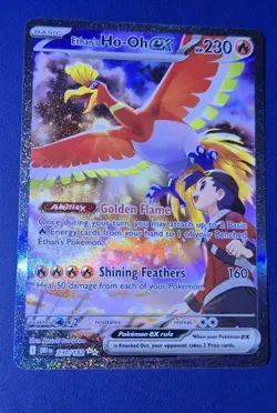 Pokemon TCG Ethan's Ho-Oh EX Sir Destined Rivals Card 230/182 Mint - Image 3