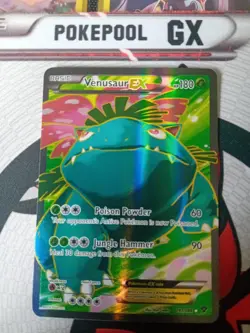 Pokemon TCG Venusaur EX 141/146 XY Base Set Ultra Rare Full Art Holo Card LP - Image 1