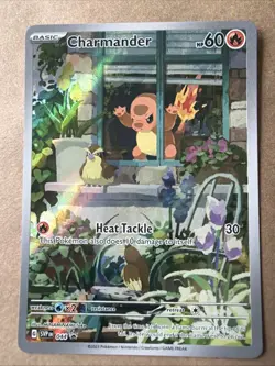 ⁠2023 Pokemon Charmander Obsidian Flames ETB Promo #044 Holo NM - Image 1