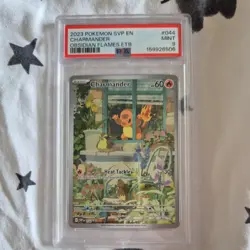Pokemon TCG Charmander 044 SVP Holo Obsidian Flames ETB Promo PSA 9 - Image 1