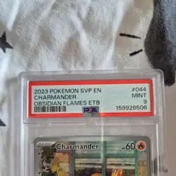 Pokemon TCG Charmander 044 SVP Holo Obsidian Flames ETB Promo PSA 9 - Image 3