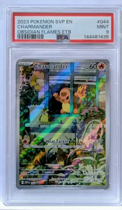 PSA 9 2023 Pokemon SV Obsidian Flames ETB Black Star Promo 044 Charmander MINT - Image 1