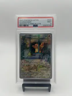 Pokemon TCG Charmander Pokemon Center Stamped Obsidian Flames ETB Promo #044 PSA - Image 1
