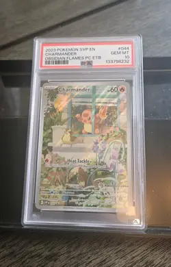 Pokemon Center Exclusive Charmander SVP 044 Obsidian Flames ETB Promo PSA 10 Gem - Image 1