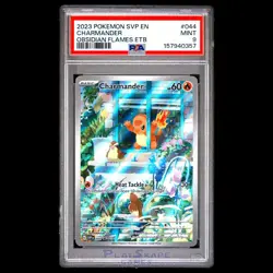 Pokemon Card PSA 9 Charmander SVP 044 Obsidian Flames ETB FA Window Promo 2023 - Image 1