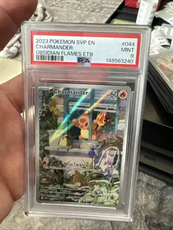 Pokemon Charmander Obsidian Flames ETB 044 Promo PSA 9 - Image 1