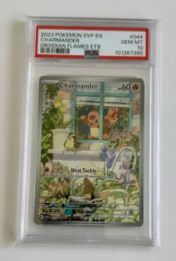 PSA 10 Charmander SVP 044 Obsidian Flames ETB Promo 2023 Pokemon GEM MT 10 - Image 1
