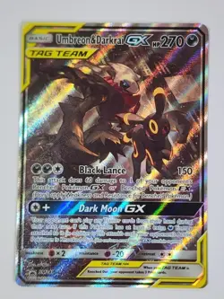 Pokemon Umbreon & Darkrai GX SM241 Sun & Moon Black Star Promo Full Art Holo TCG - Image 2