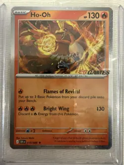 Pokemon TCG Ho-Oh EB Games Stamped Promo 010/086 Chaos Rising Preorder (SEALED!) - Image 2