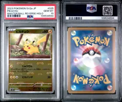 2023 Pokemon SV2a JP Pikachu Master Ball Reverse Holo PSA 10 - Image 3