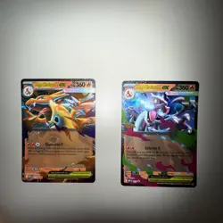 Pokemon TCG Mega Charizard ex X MEP 029 and Y MEP 030 Black Star Promo NM/M - Image 1