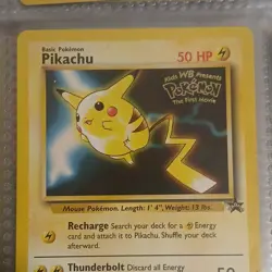 Pokemon TCG Pikachu 04/53 The First Movie Promo Regular English 50 HP Basic - Image 1