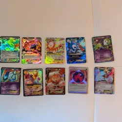Pokemon TCG 50-Card Mixed Lot Foil EX GX Mega - Groudon Gengar Mewtwo - Image 2
