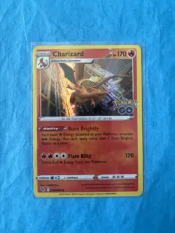 Pokemon TCG Charizard Pokemon GO 010/078 Holo Near Mint - Image 1