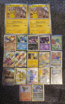 Pokemon Card Bundle Tcg promo Stamped sealed see desc blastoise pikachu - Image 1