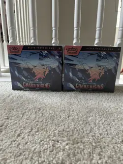 SEALED Pokemon TCG Mega Evolution: Chaos Rising Elite Trainer Box LOT OF 2 BOXES - Image 1