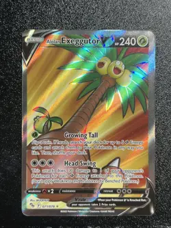 Alolan Exeggutor V (Full Art) 071/078 Pokemon GO TCG Holo Rare (Near Mint) NM 2 - Image 1