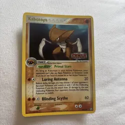 Pokemon TCG Kabutops 10/108 EX Power Keepers Stamped Reverse Holo Rare LP - Image 1